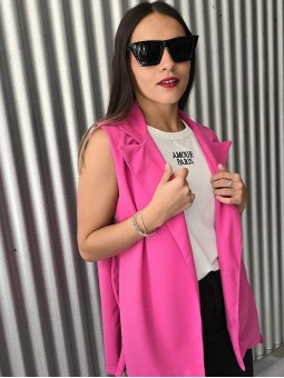 Chaleco Justina Rosa Chicle