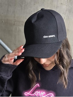 Cap Ciao Amore Negro