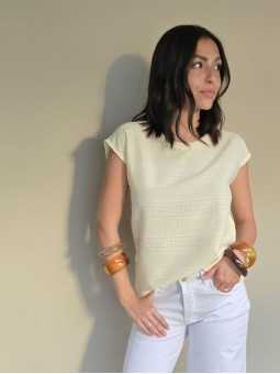 Remera Alondra Vainilla