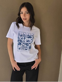 Remera Botanicals Blanco