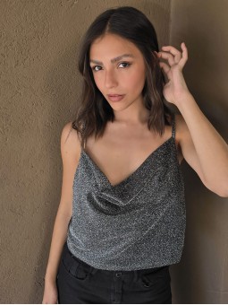 Top Riva Lurex Plata