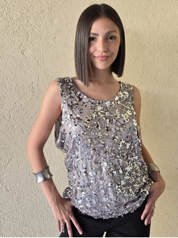 Musculosa Presley Gris