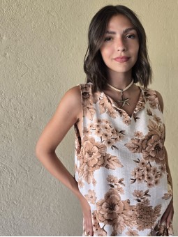 Vestido Zintra Tostado