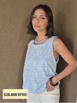 Musculosa Portofino Celeste