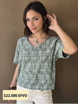 Blusa V Portofino Verde