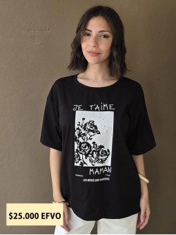 Remera T Aime Negro