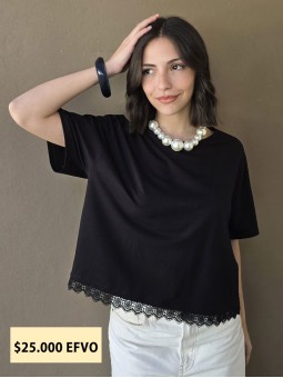 Remera Charo Negro