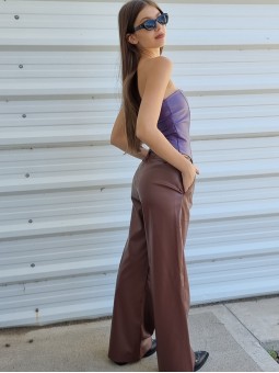 Wide Leg Asturias Chocolate